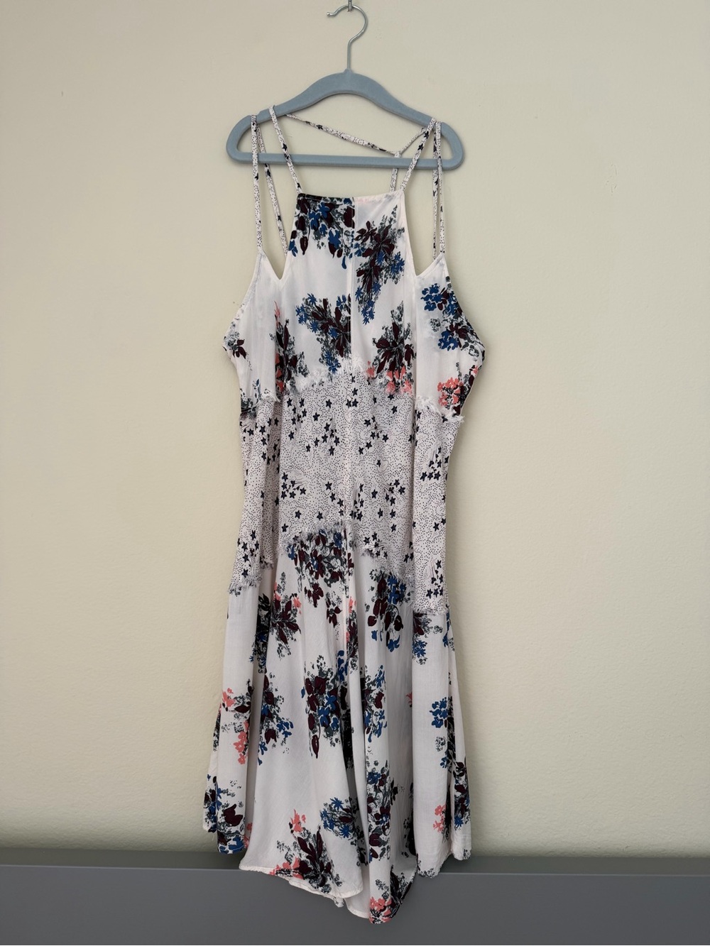 Intimately Free People Floral Star Print Strappy Midi Dress Size M